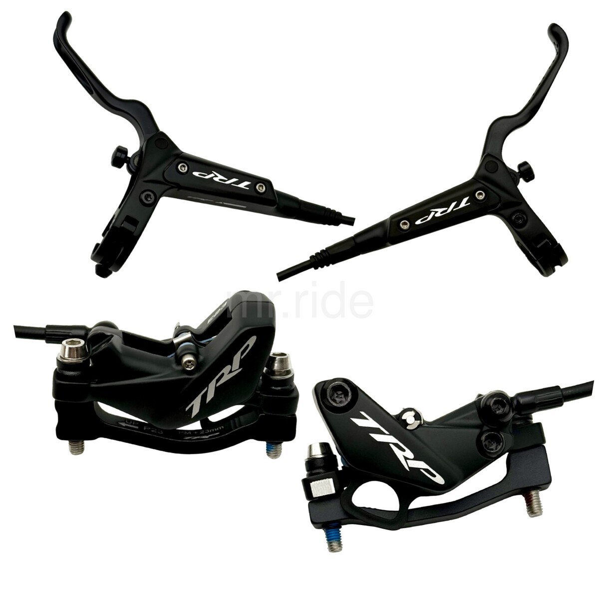 TRP HD-M846 DH-R EVO 4-Piston Hydraulic Disc Brake Kit Black fit 220/223 Front
