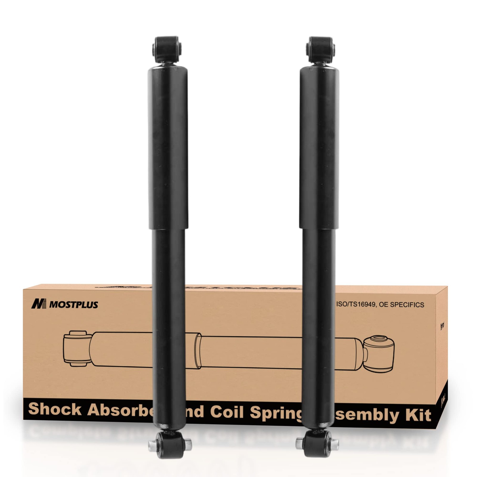 Mostplus Rear Pair Absorber Shocks Struts 37241 342475 Compatible For 2002-2009
