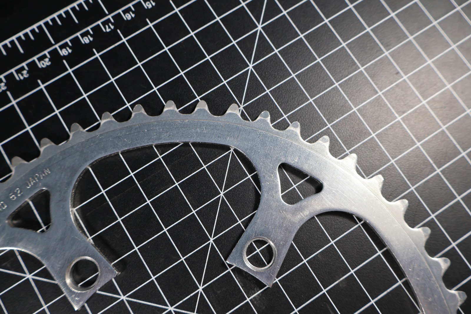 Retro Vintage Sugino 52 Tooth Silver Chainring 110 BCD JAPAN Alloy 5 Arm