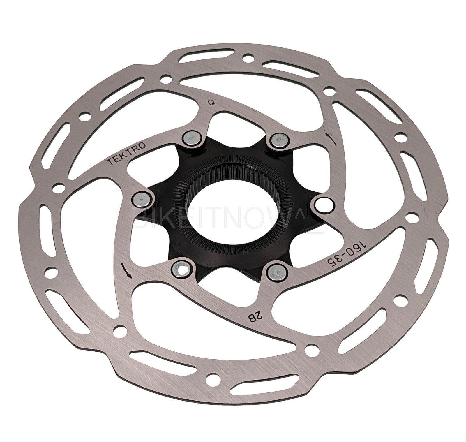 Tektro 160-35 Bike Round Type Disc Rotor, Center Lock, Stainless, TR35 160mm