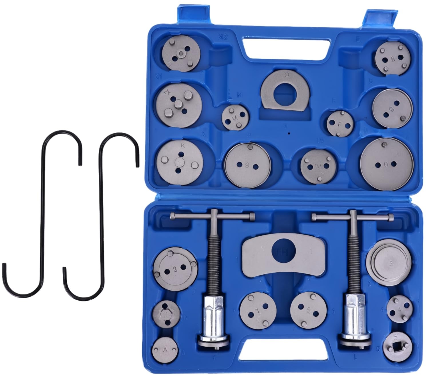 24pc Heavy Duty Brake Caliper Compression Tool Kit Brake Piston Compressor