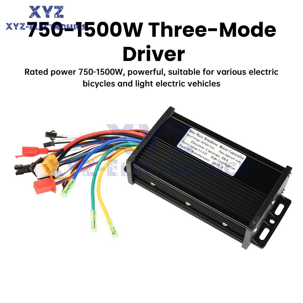 36V48V64V 30A Sine Wave Brushless Motor Controller 750-1500W Driver S866 LCD