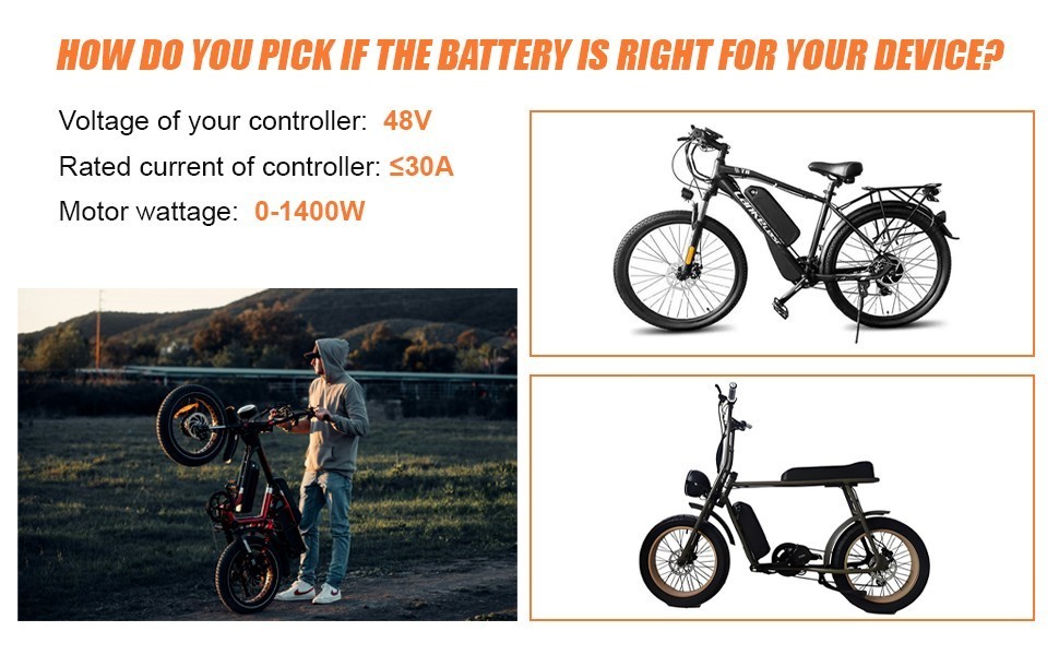 48V 36V 10Ah 15Ah Ebike Battery for 0-1800W Electric Bike Bicycl Lithium Battery