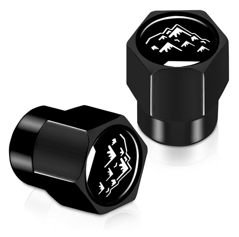 4Pcs Metal Aluminum Alloy Car Tire Valve Stem Caps Cover Mountain sport