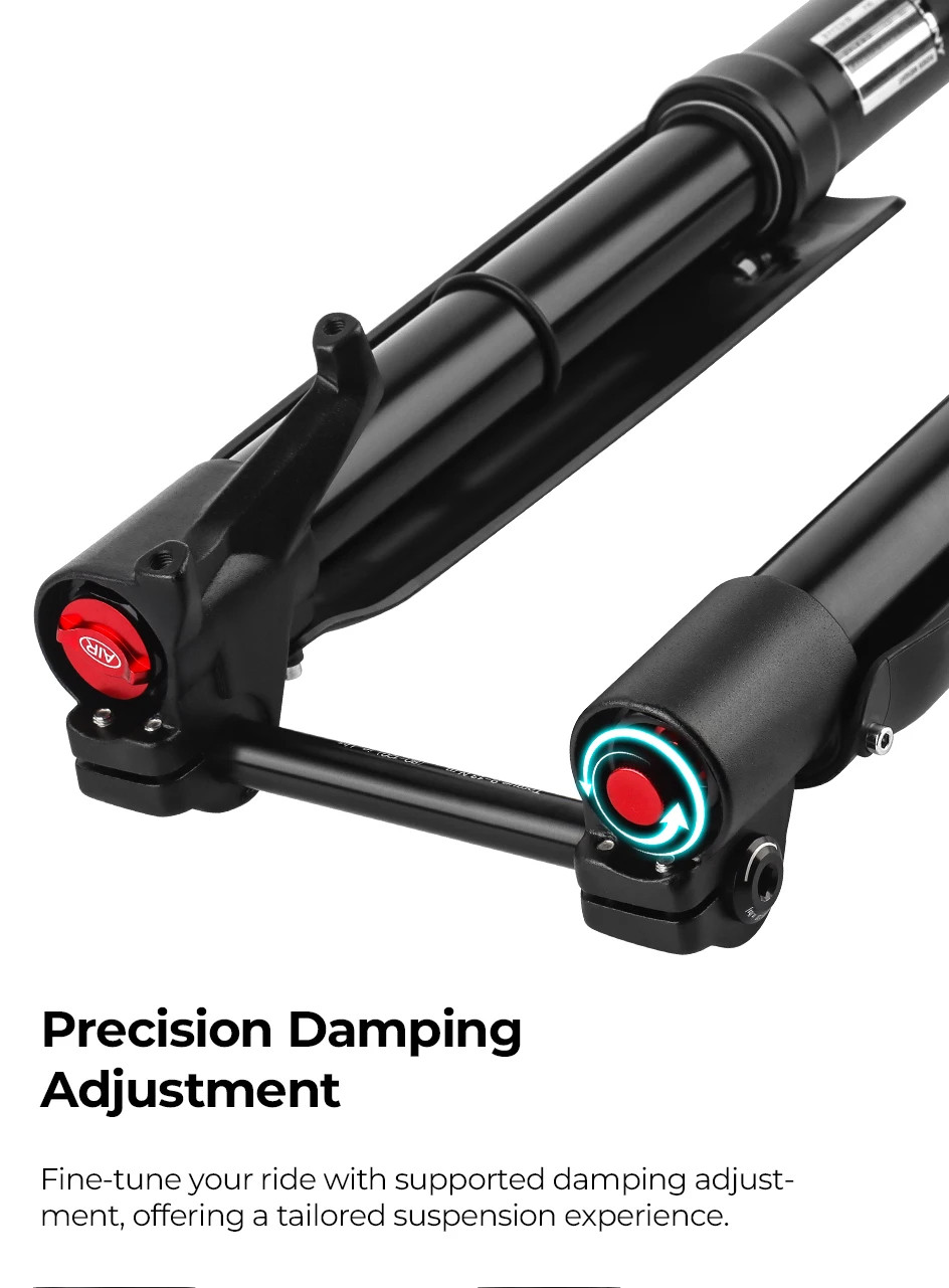 Double Shoulder MTB Inverted Fork 29inch Boost Travel 140mm Adjustable Damping