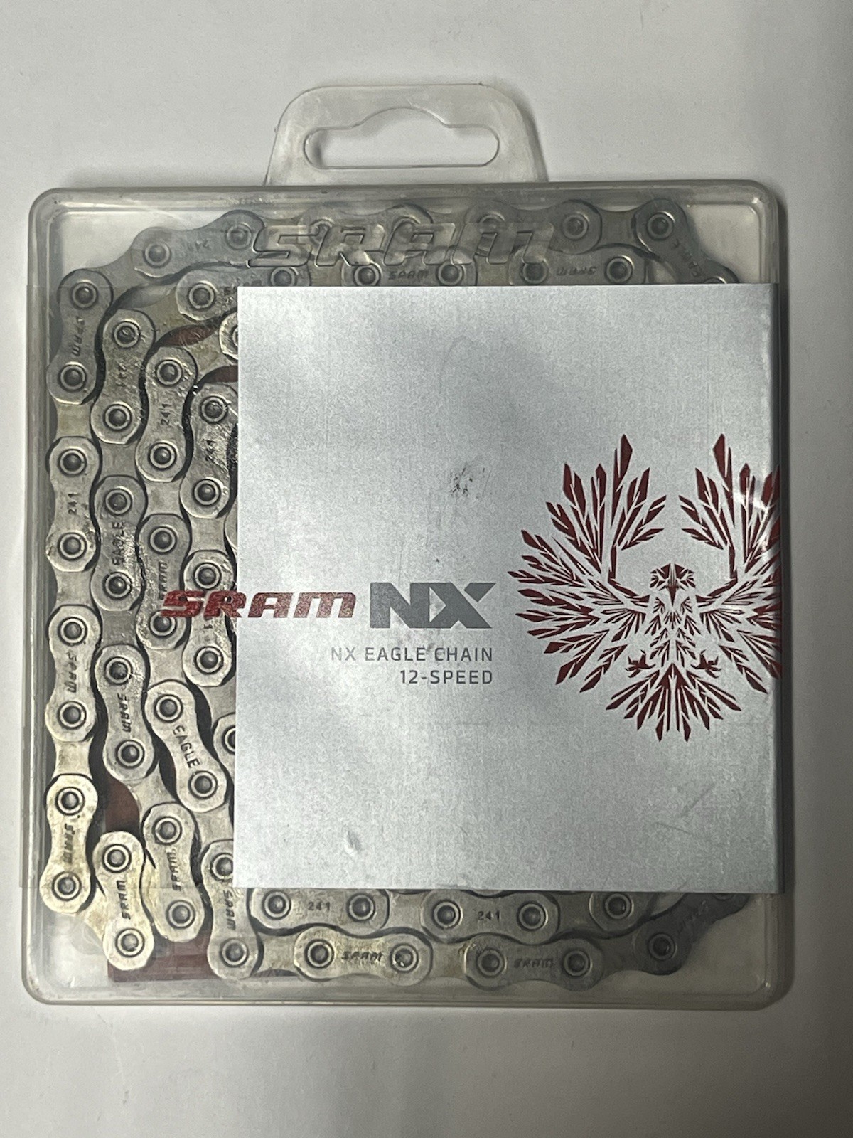 SRAM NX Eagle 12-Speed Chain Grey 126 Links w/ Eagle Power Lock Link