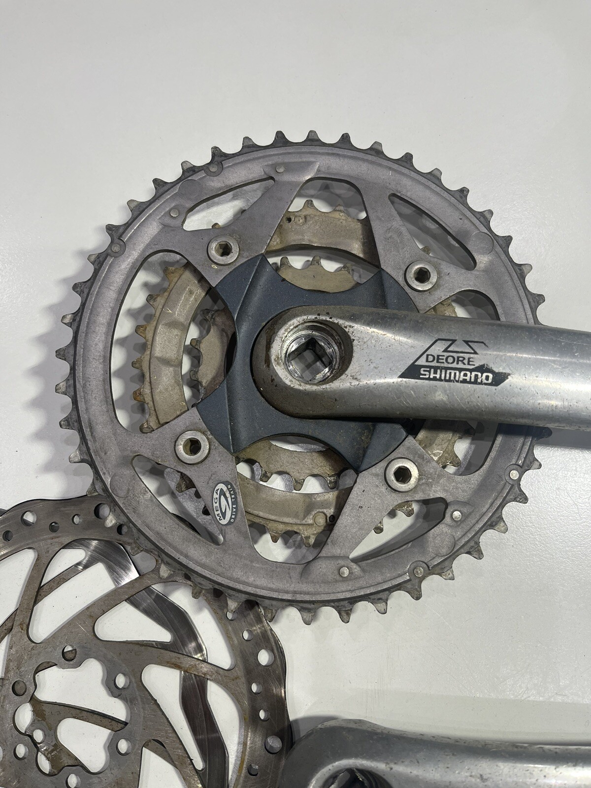 Shimano Deore LX FC-M570 175mm MTB Crankset Chainrings Made in Japan Set of 4