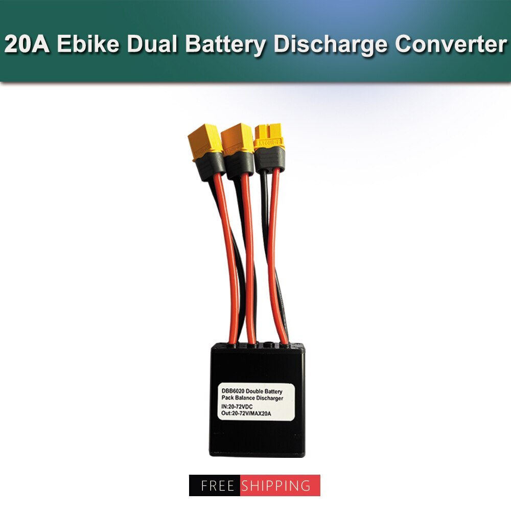 E-bike Converter Connection Adapter with XT60 Plug Use for 20V-72V 20A/30A/40A