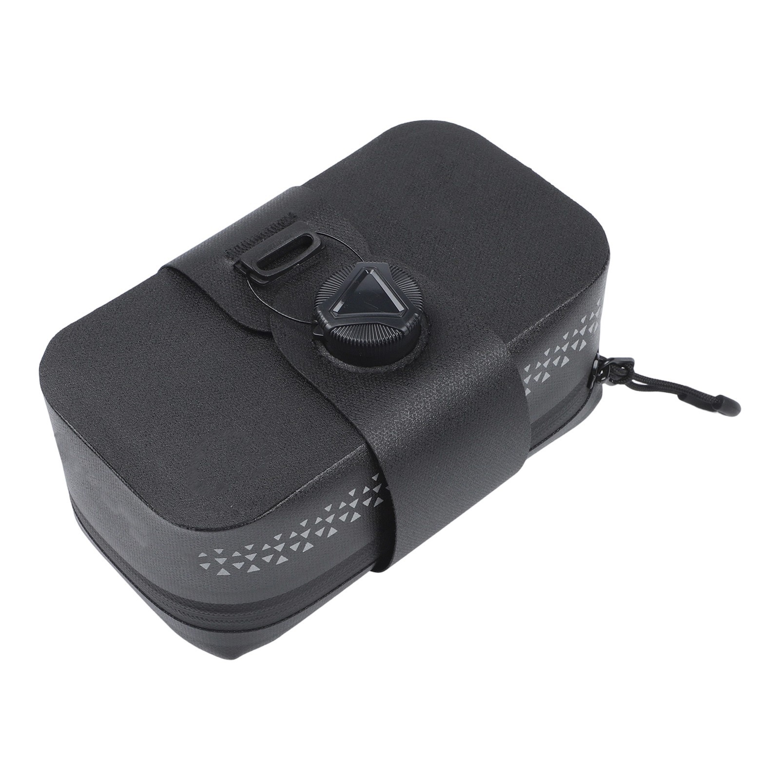 Secure Bicycle Saddle Bag with Waterproof Shell and Reinforced Attachment