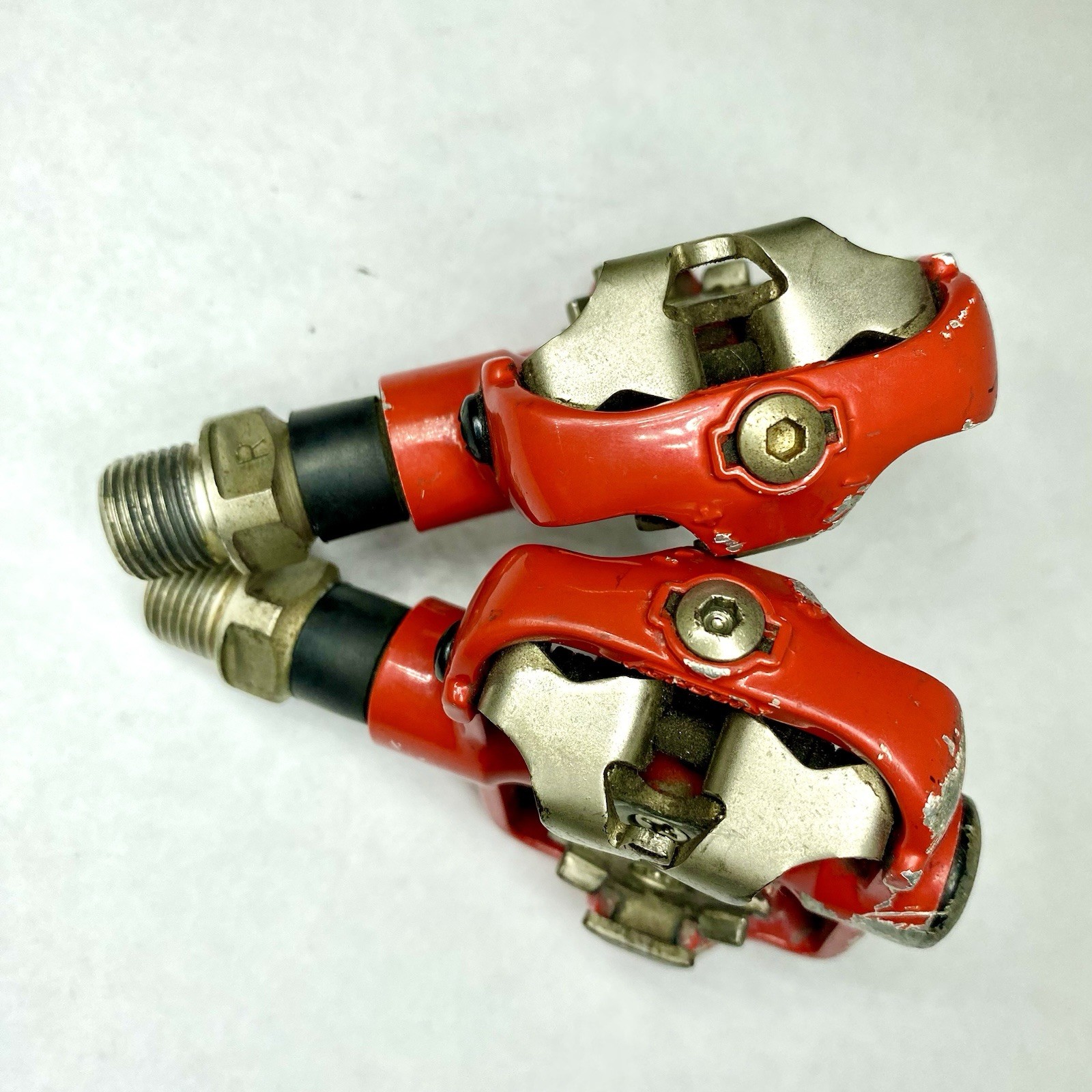 Ritchey Logic SPD Clipless Pedals Red 9/16” MTB Gravel Bike Pair