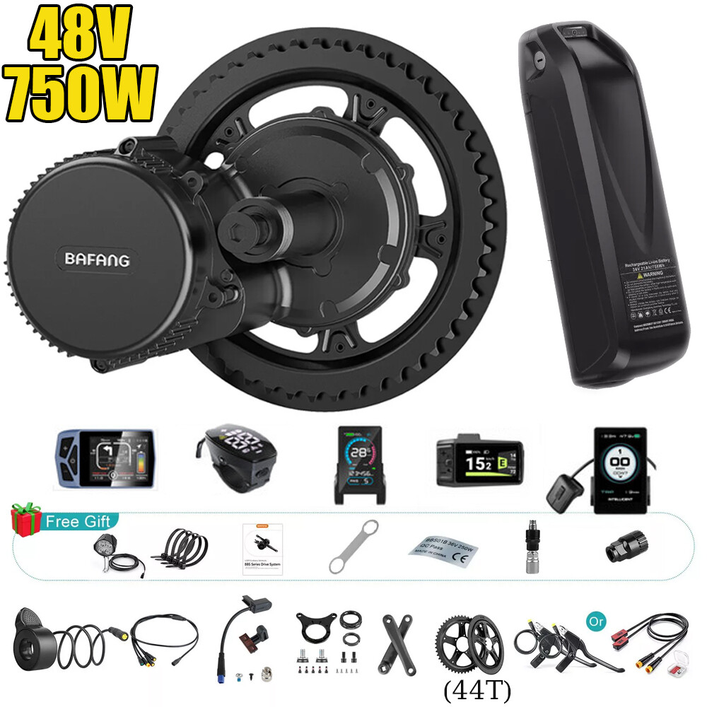 Bafang BBS02B 48V 750W Mid Drive Motor Kit 68-73mm eBike Conversion Motor Kit