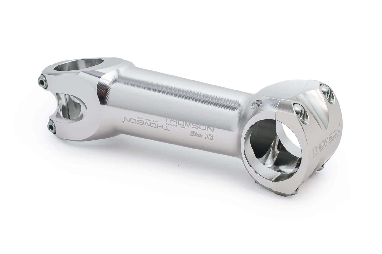 Thomson Elite X4 Mountain Stem – 130mm 31.8 Clamp +/-10 1 1/8″ Aluminum Silver