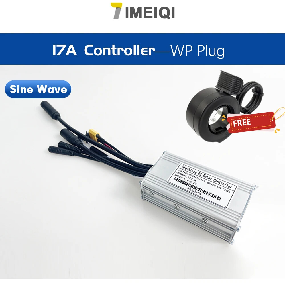 E-bike 3-mode Sine Wave Brushless Motor Controller Kits 36V 48V 17A/26A/30A/40A