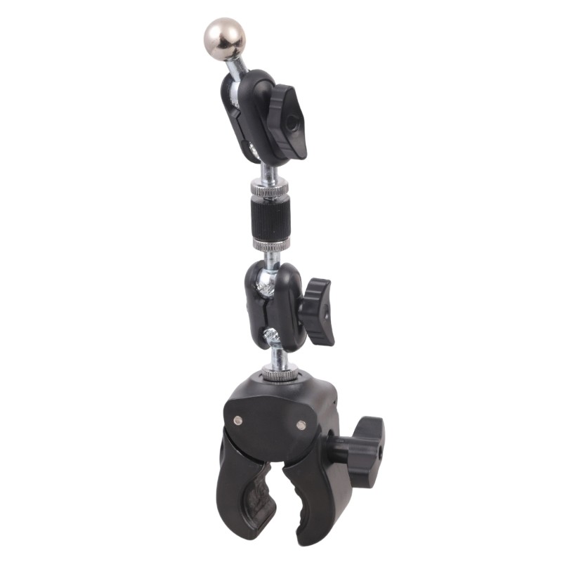 Greatest 40mm Opening Heavy Duty Clamp with 17mm Ball Head Adapters for Rod