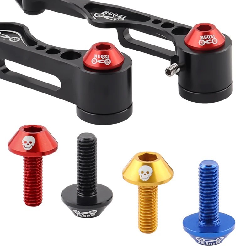 M6 Bike Brake Caliper Screw 7075 Aluminum Alloy V Brake Clamp Bolt MTB Road Fold