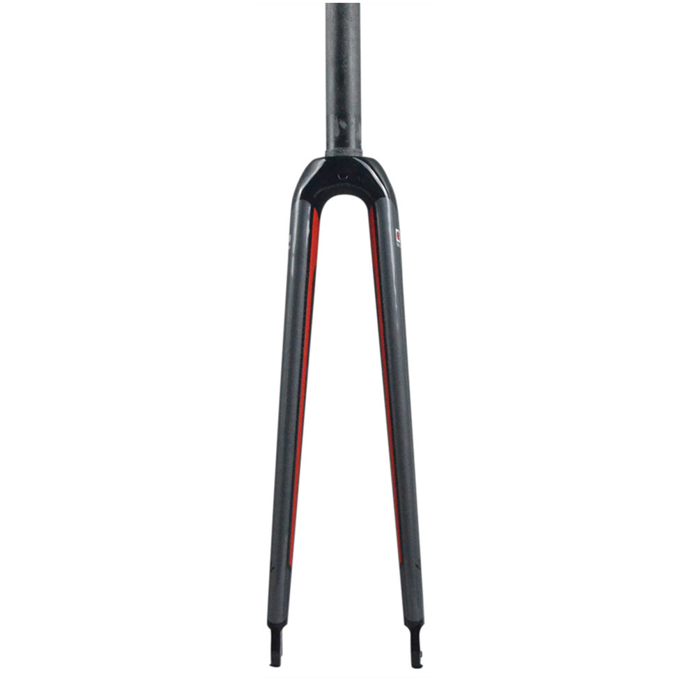 Carbon Fiber Road Bike Fork 700C Rigid Straight Bicycle Fornt Forks C Brake QR
