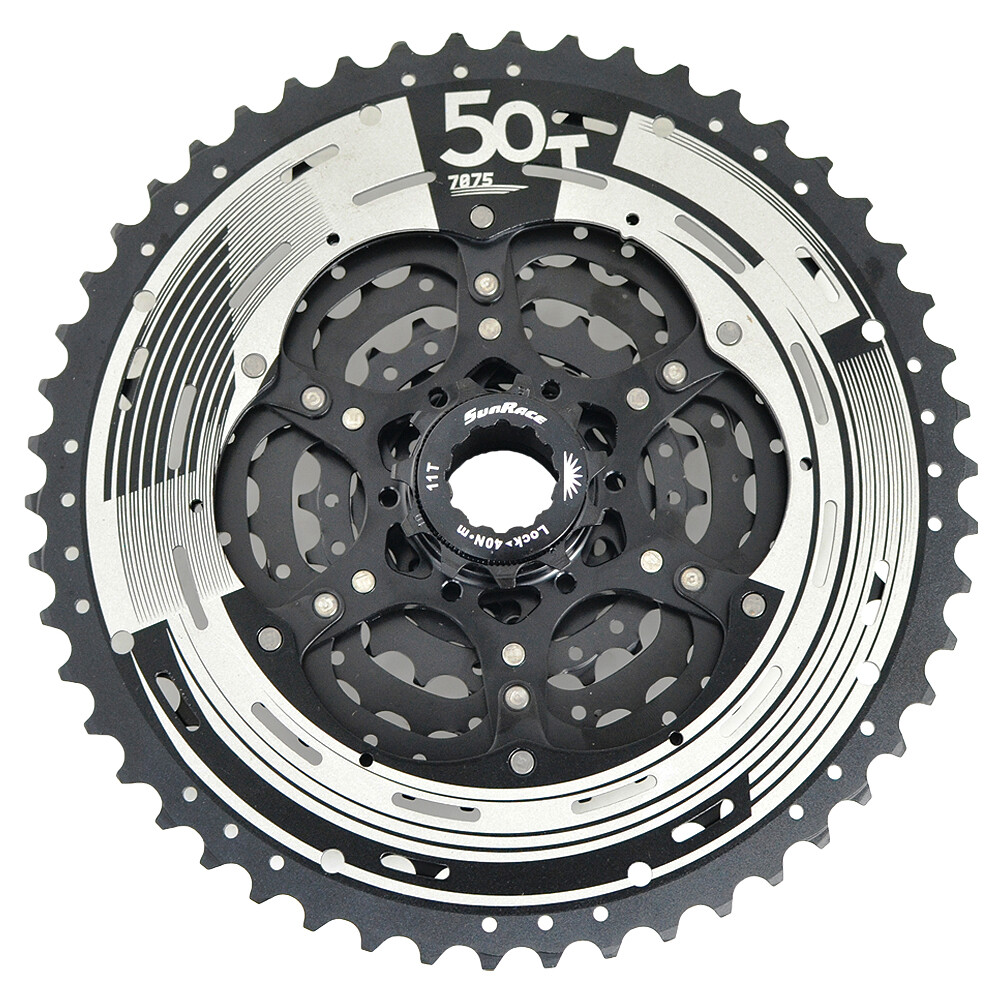 SunRace CM993 11-50T 9 Speed Wide Ratio Cassette , Black