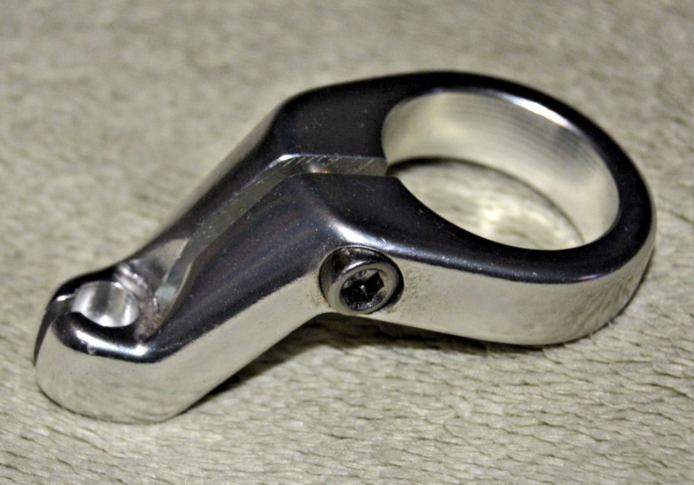 1-Inch 25.4mm Cable Hanger Stop Quill Silver Aluminum Bolt-On Retro BMX ROAD MTB