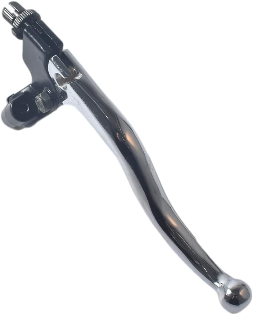 Universal 7/8″ Left Brake Handle Clutch Lever for Dirt Bikes – Silver Aluminum