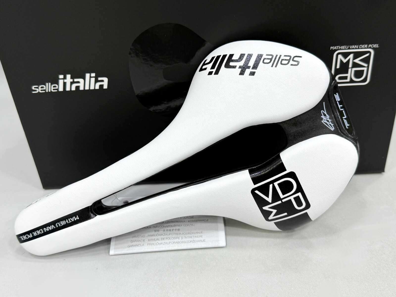 Selle Italia Flite Boost Kit Superflow MVDP Carbon Rail Saddle (White) 145x250mm