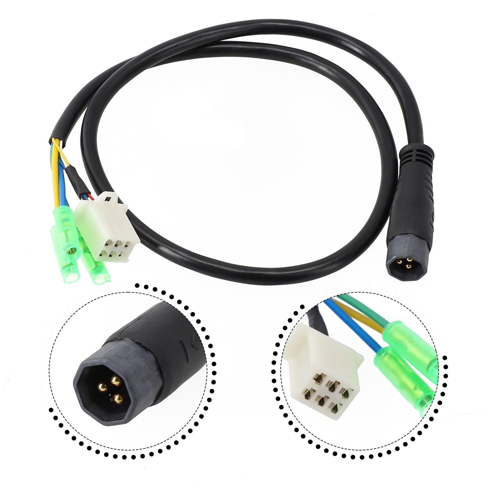 9Pin Motor Cable 60CM Adapter Cable/Male EBike Electric Bicycle Large Waterproof