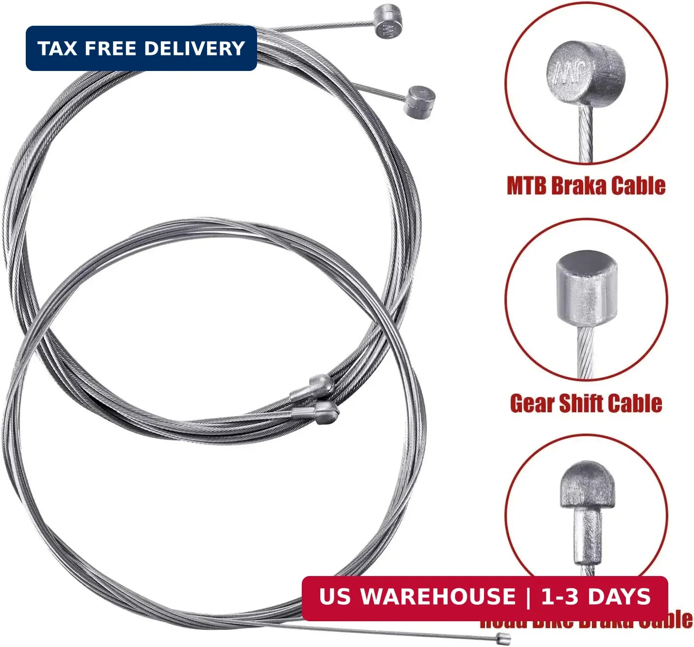Universal Bike Brake Cable Kit Derailleur Bicycle Shifter Cable Housing Set