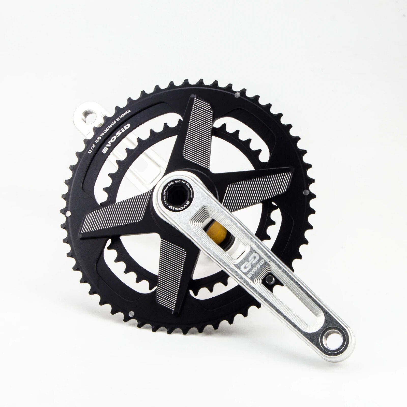 165mm Folding Road Bike Crank 52-36T 12 Speed 2X Chainring with Bracket Crankset