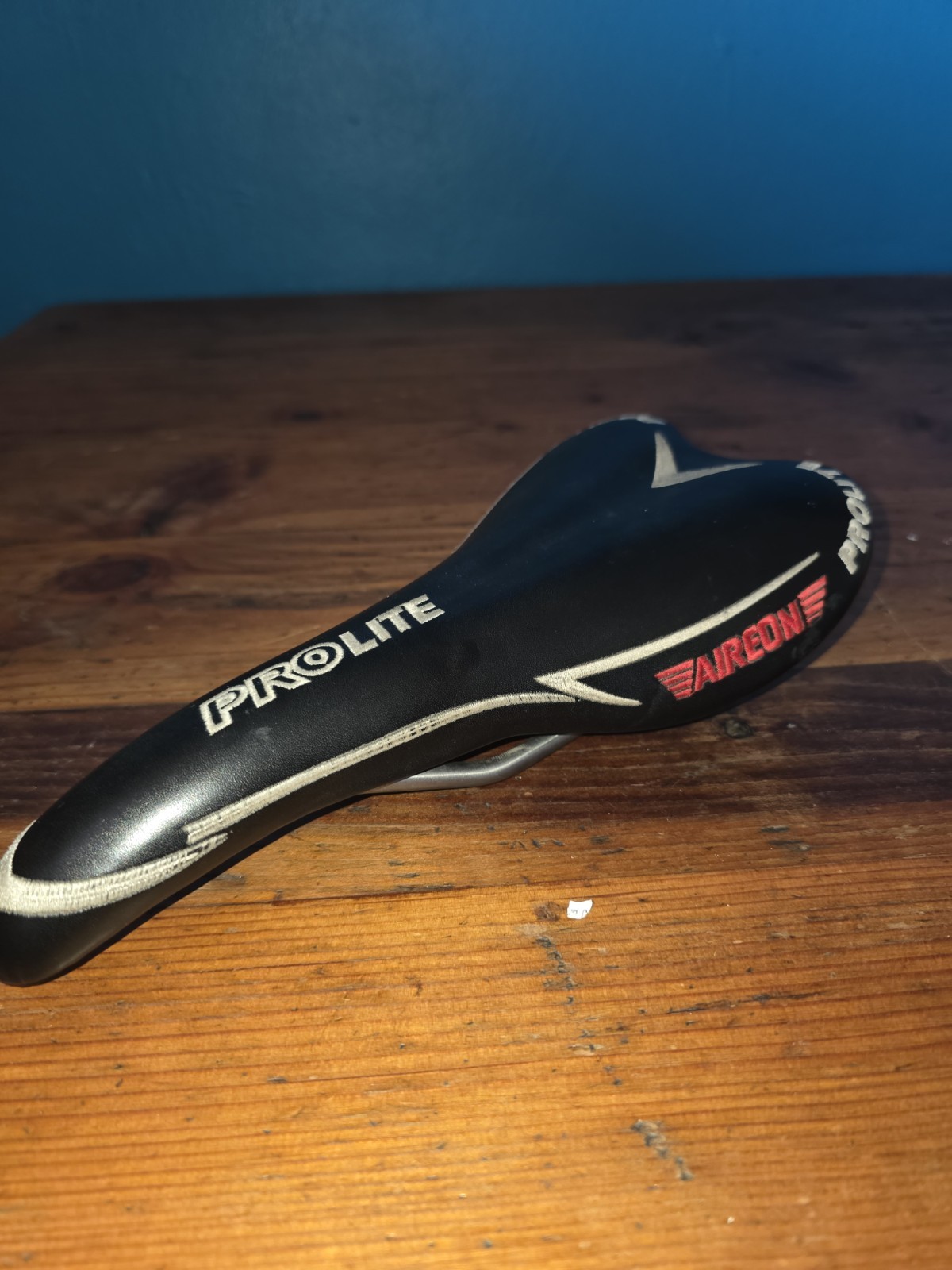 Prolite Aireon Bicycle Saddle Seat Black/Red/White Plastic & Metal Universal