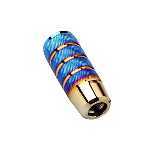 Sakali Aluminum Alloy Gear Shift Lever Knob Cover Metal Frosted Car Baked Blue