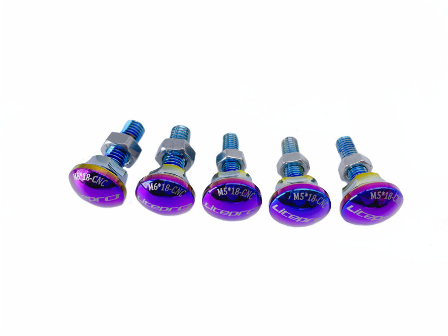 Litepro alloy front / rear wheel / cable secure locking bolts for Birdy 2 3 P40