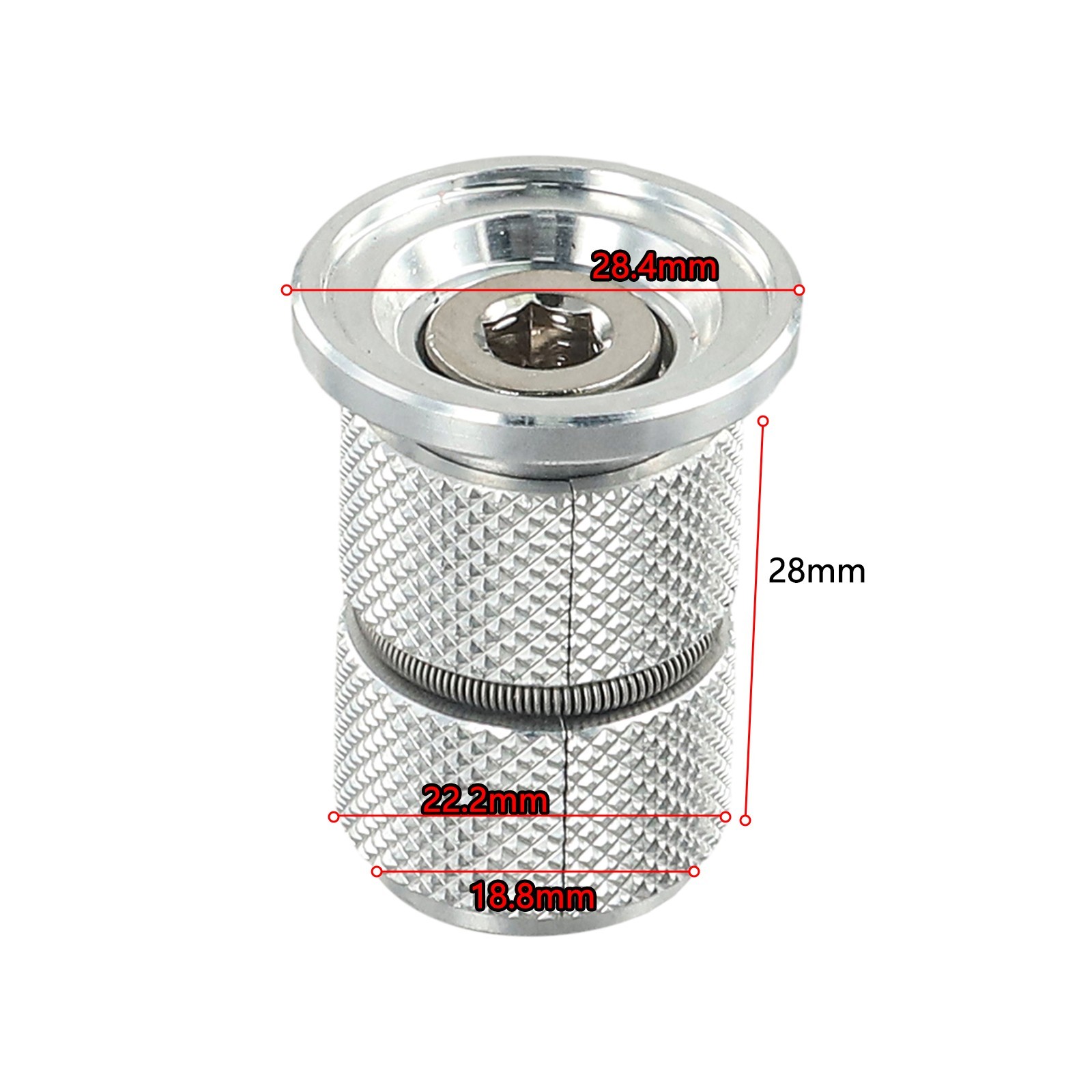 Bicycle Compression Steerer Headset Expansion Bolt 1-1/18 (28.6mm) Road MTB