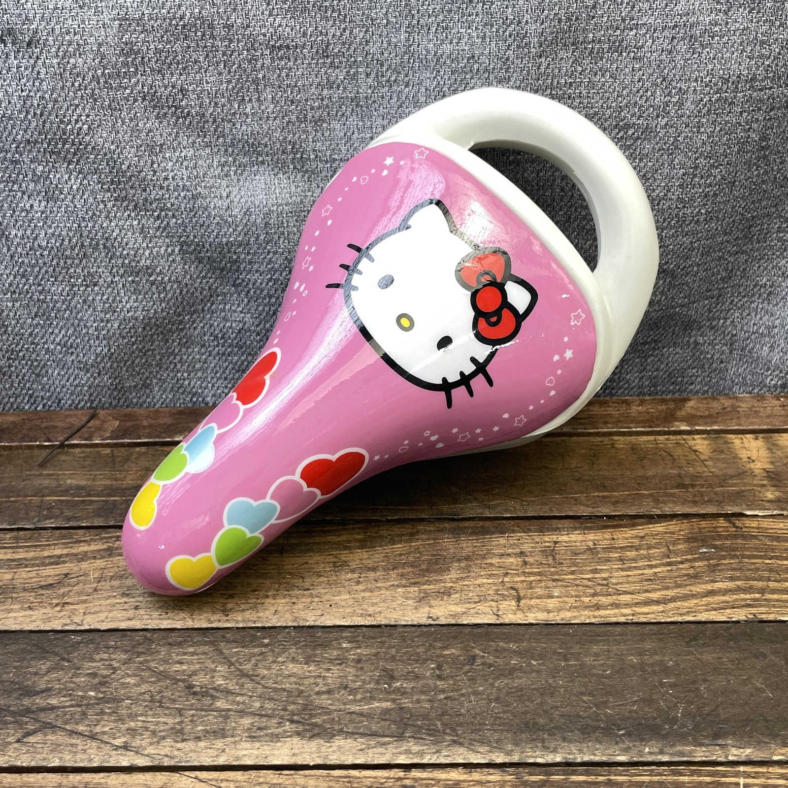 Hello Kitty Bicycle Seat NOS Pink Girls New Kids Bike Cat Saddle Handle Small