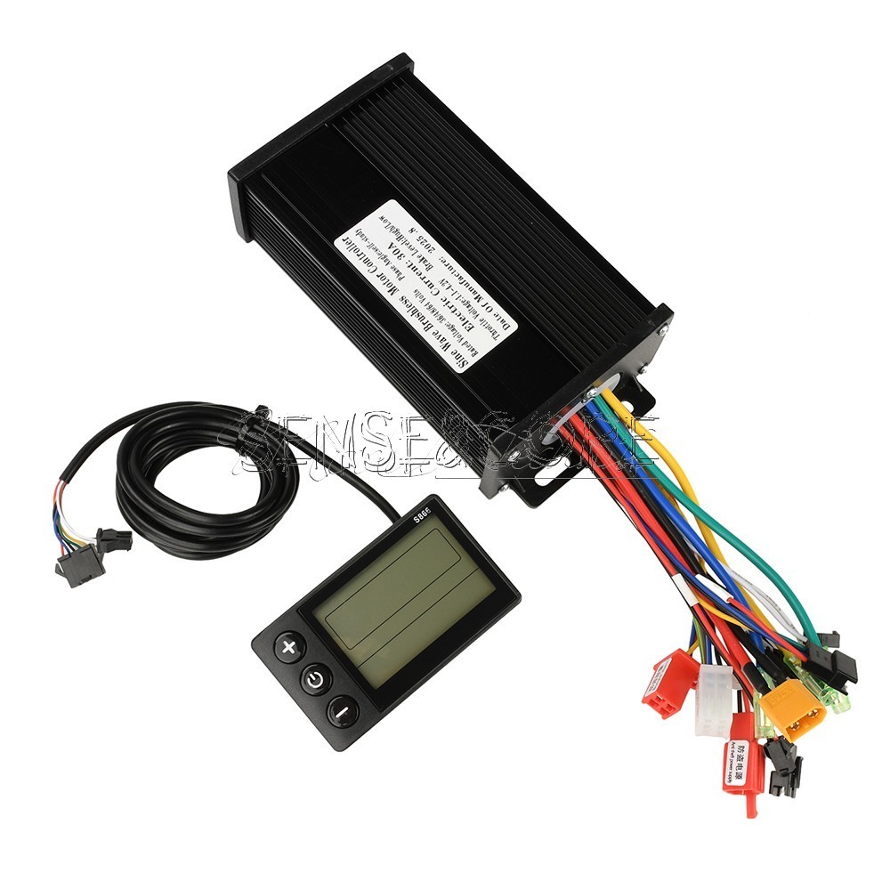 36V48V64V 30A Sine Wave Brushless Motor Controller 750-1500W Driver S866 LCD