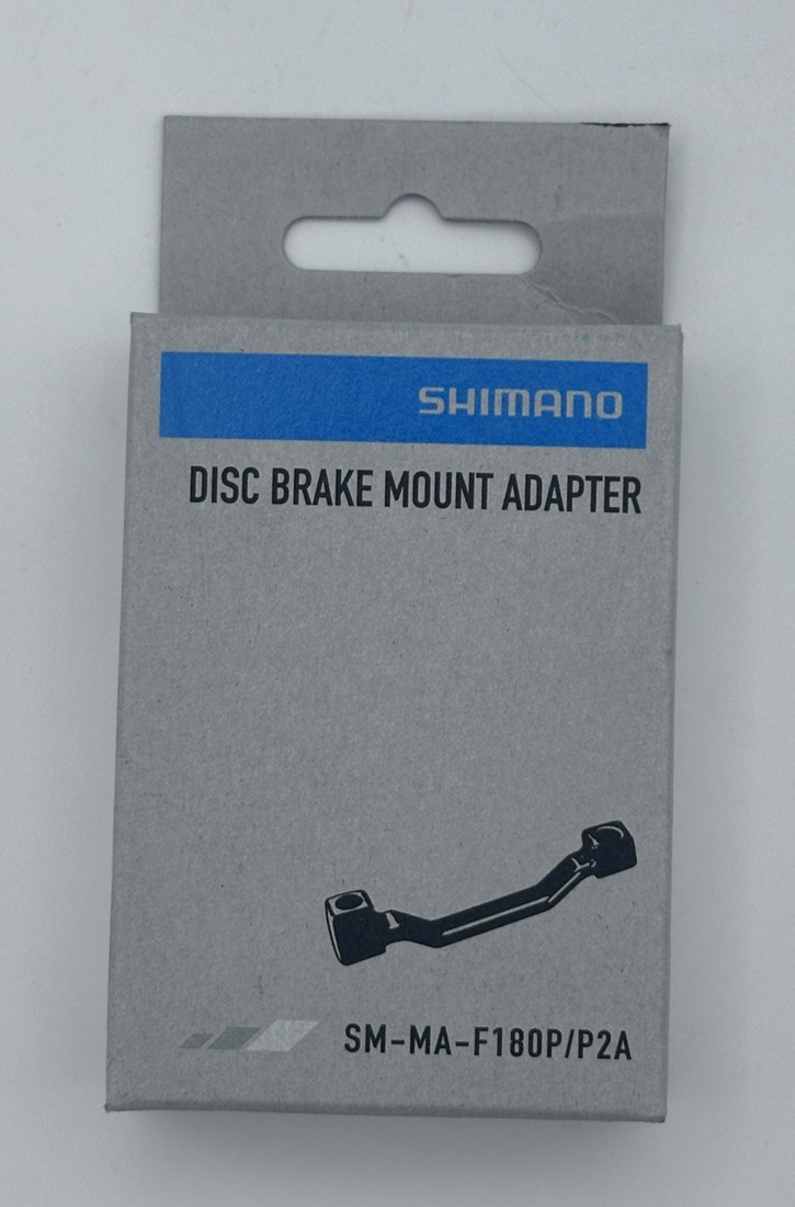 Shimano SM-MA-F180P/P2A Front 180mm Disc Brake Mount Adapter w/ Bolts OEM New