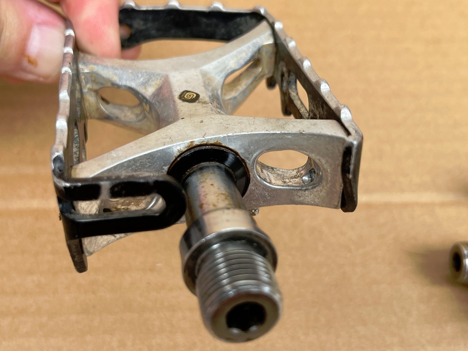 Vintage Suntour XC Pro WTB Grease Guard 9/16” Mountain Bike Pedals Made In Japan