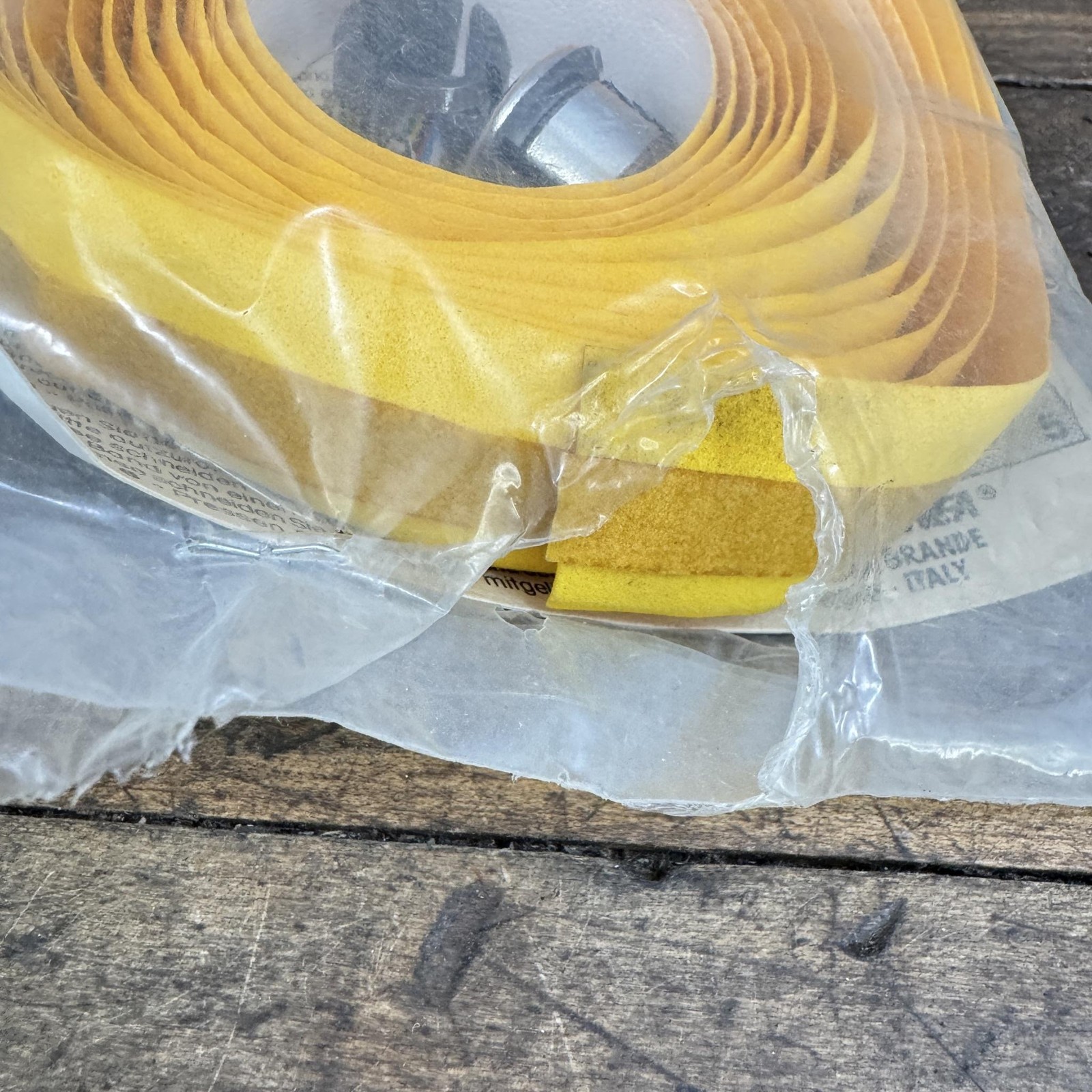 Vintage Pelten Shade Handlebar Tape Yellow Foam Bar Wrap Ends Italy Road Bike