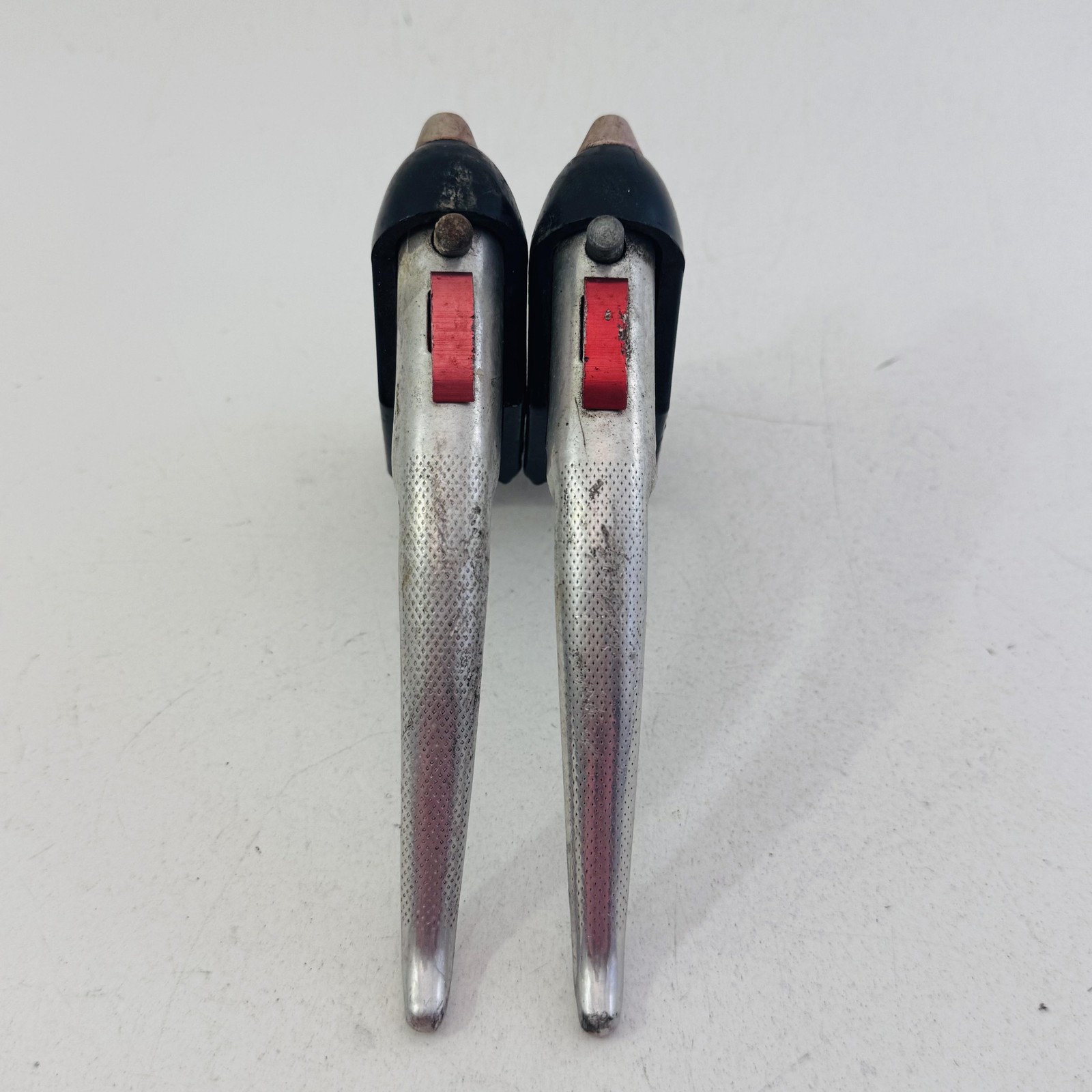 Vintage Altenburger Brake Levers Pair 22.2mm 4-Finger Silver Black MTB Road A07