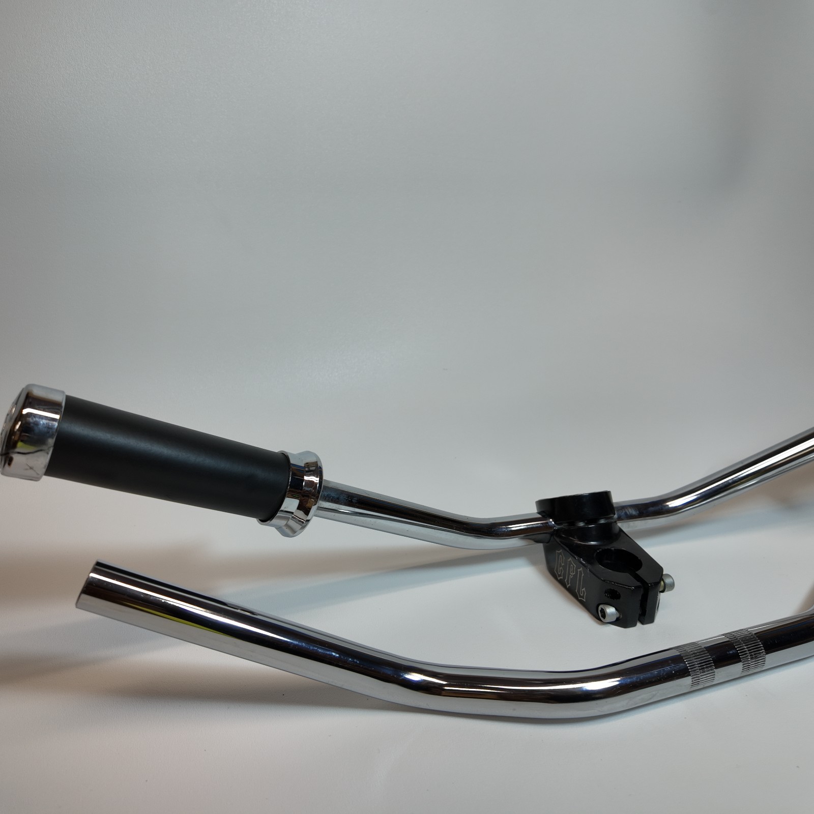 Huffy Jesse James Chopper Bicycle Handlebars 2 Sets OEM + Wider Chrome Clamp