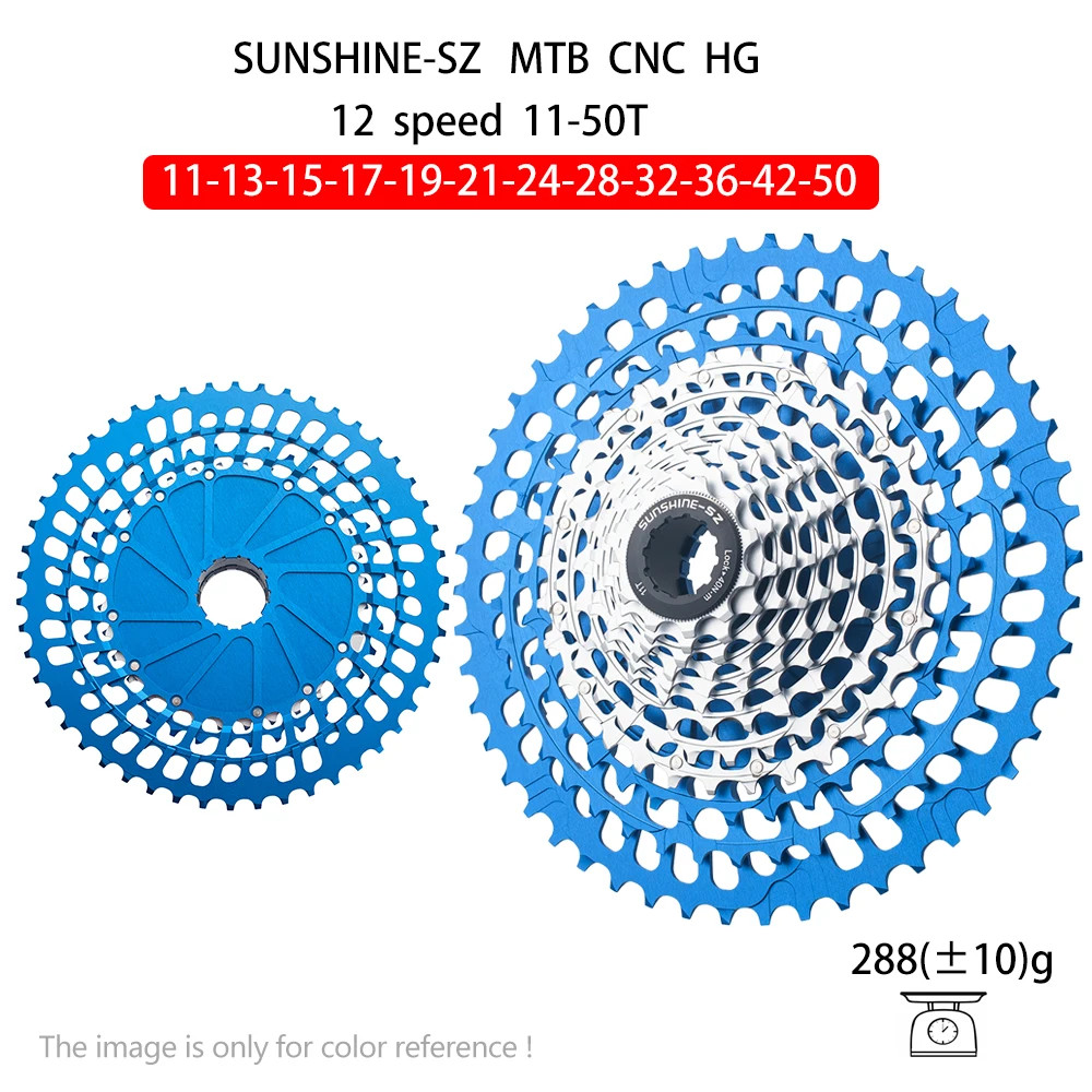 SUNSHINE 12 Speed MTB Bike Ultralight Cassette 11-46/50/51T Freewheel HG freehub