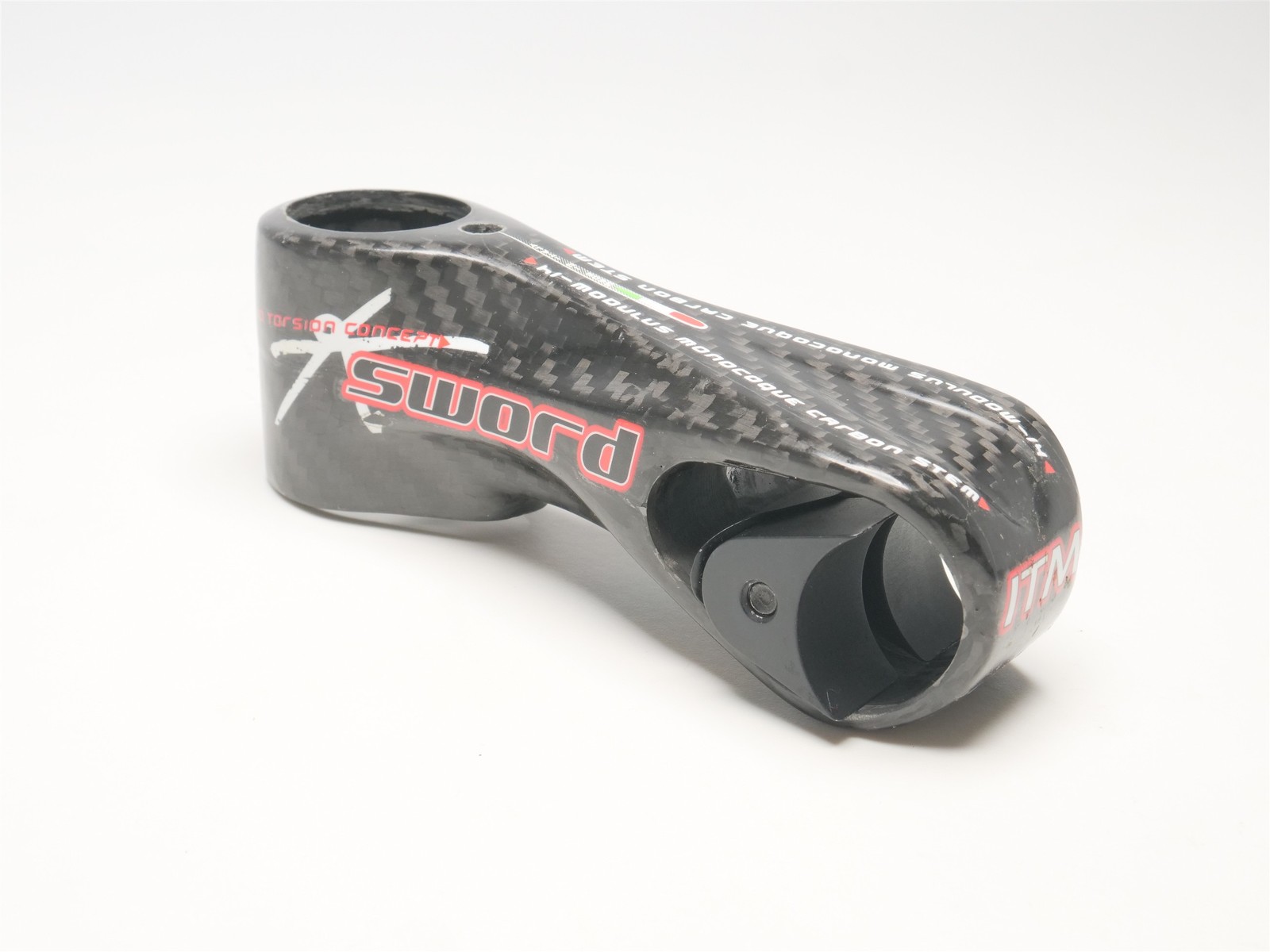 ITM K-Sword Stem 100mm 31.8 Carbon 1-1/8″ Threadless Black Italy Road