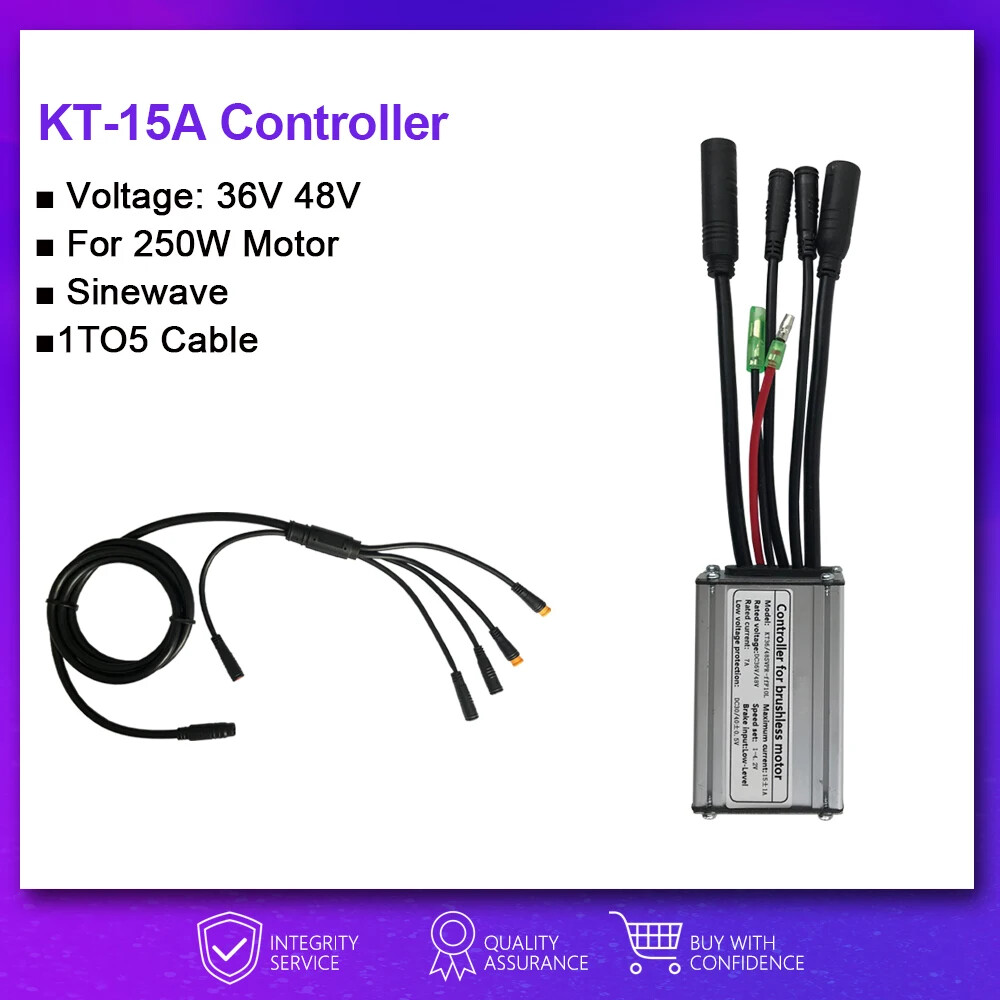 Brushless Motor Controller for E-bike 15A-50A 250W-3000W Wheel Motor Controller