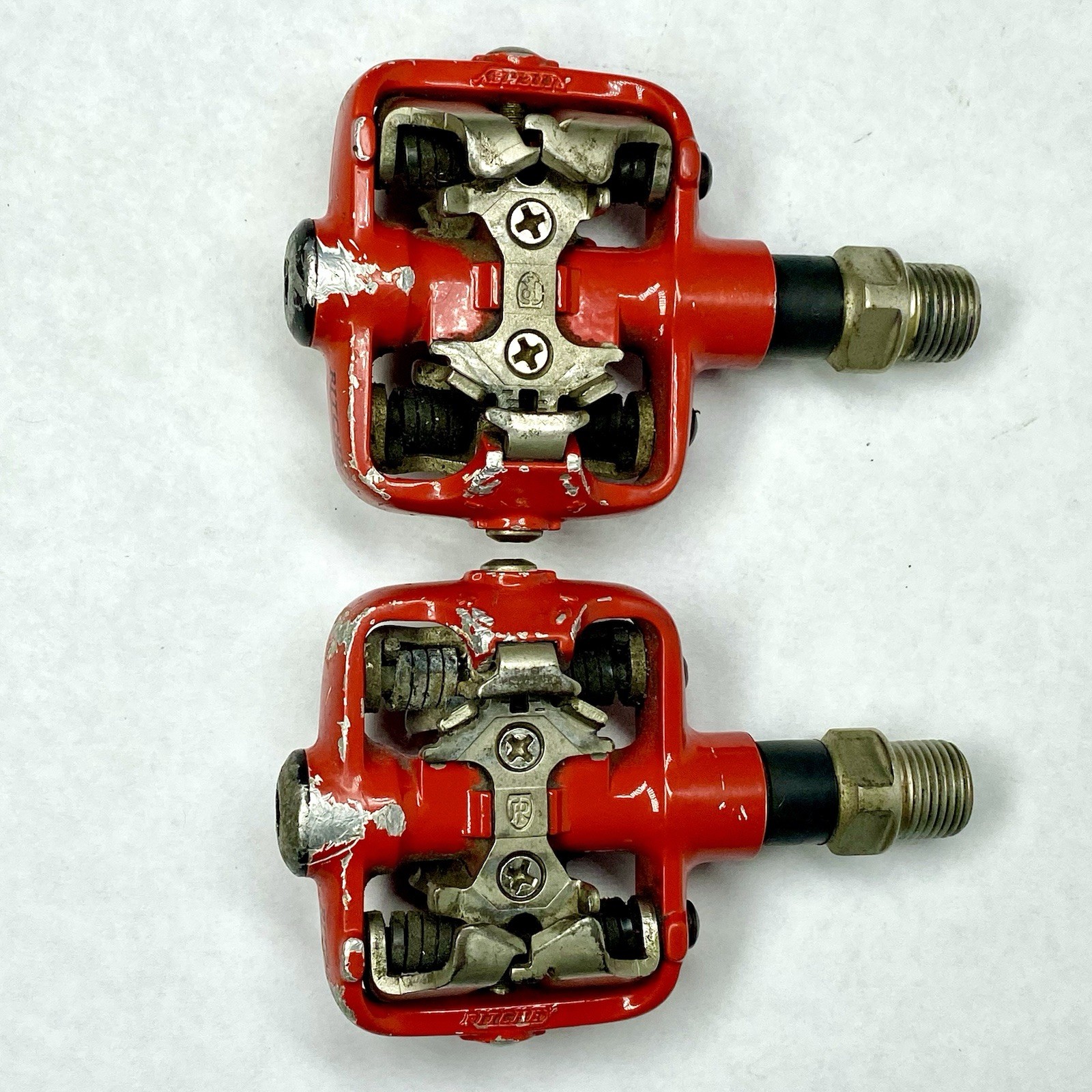 Ritchey Logic SPD Clipless Pedals Red 9/16” MTB Gravel Bike Pair