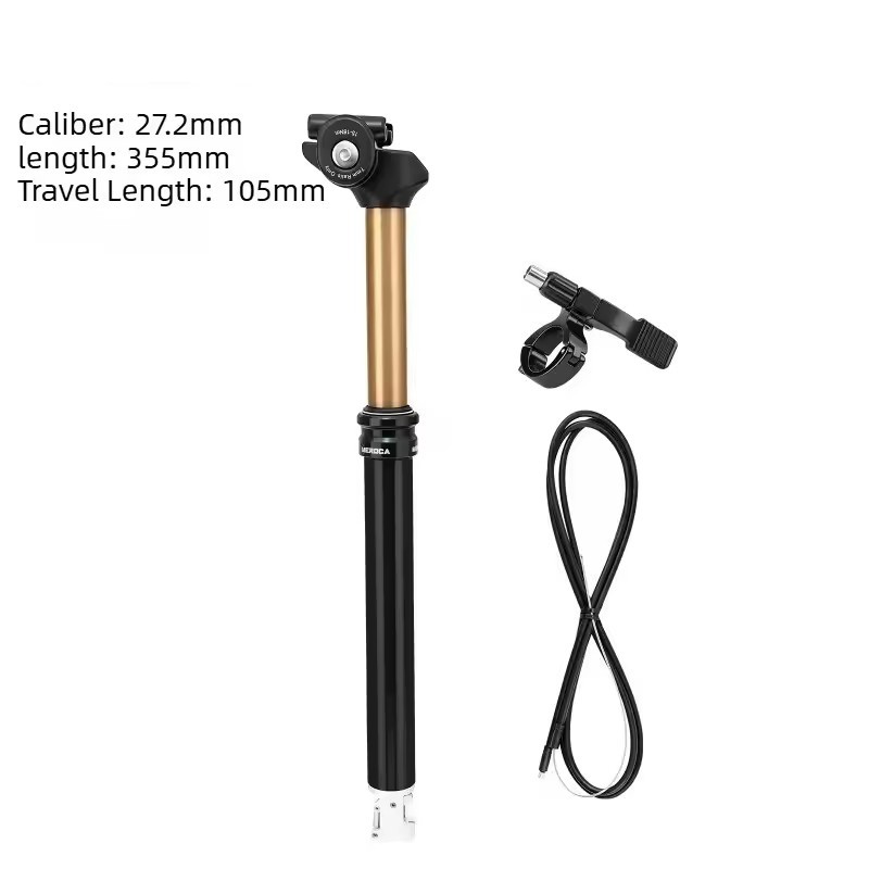 Bicycle Dropper Seatpost Internal Routing MTB Remote Control Hydraulic Lifting