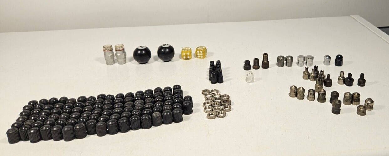 Bicycle Tube Valve Caps Plastic & Metal Miscellaneous