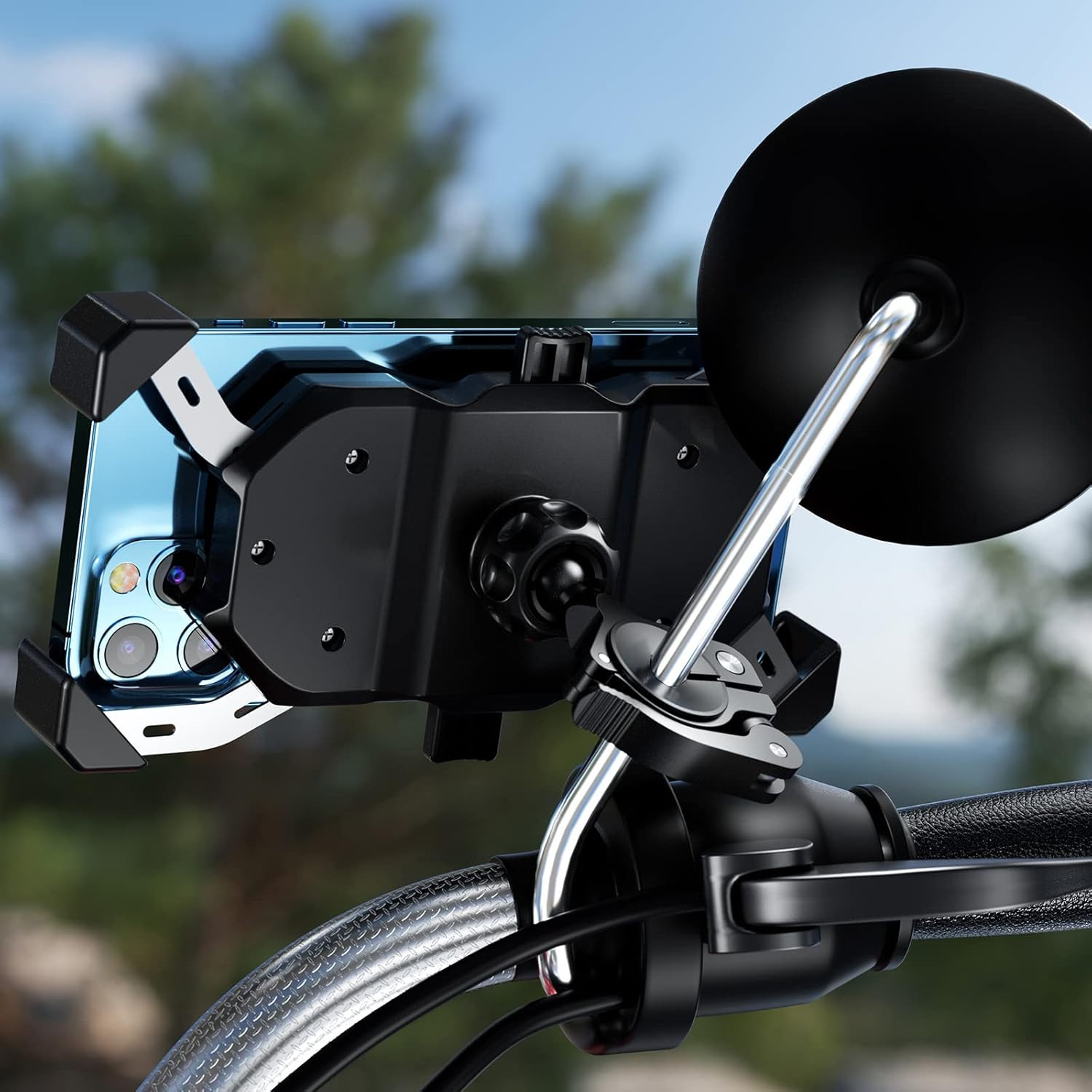 BRCOVAN 17Mm Ball Handlebar Clamp Mount Base | Fit for round Rails 0.5» / 0.875