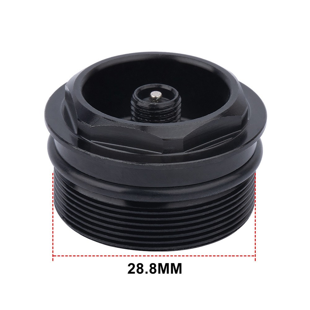 Cycling Parts Fork Valve Nut Bike 1Pcs Air Fork Cap Aluminum Alloy Black