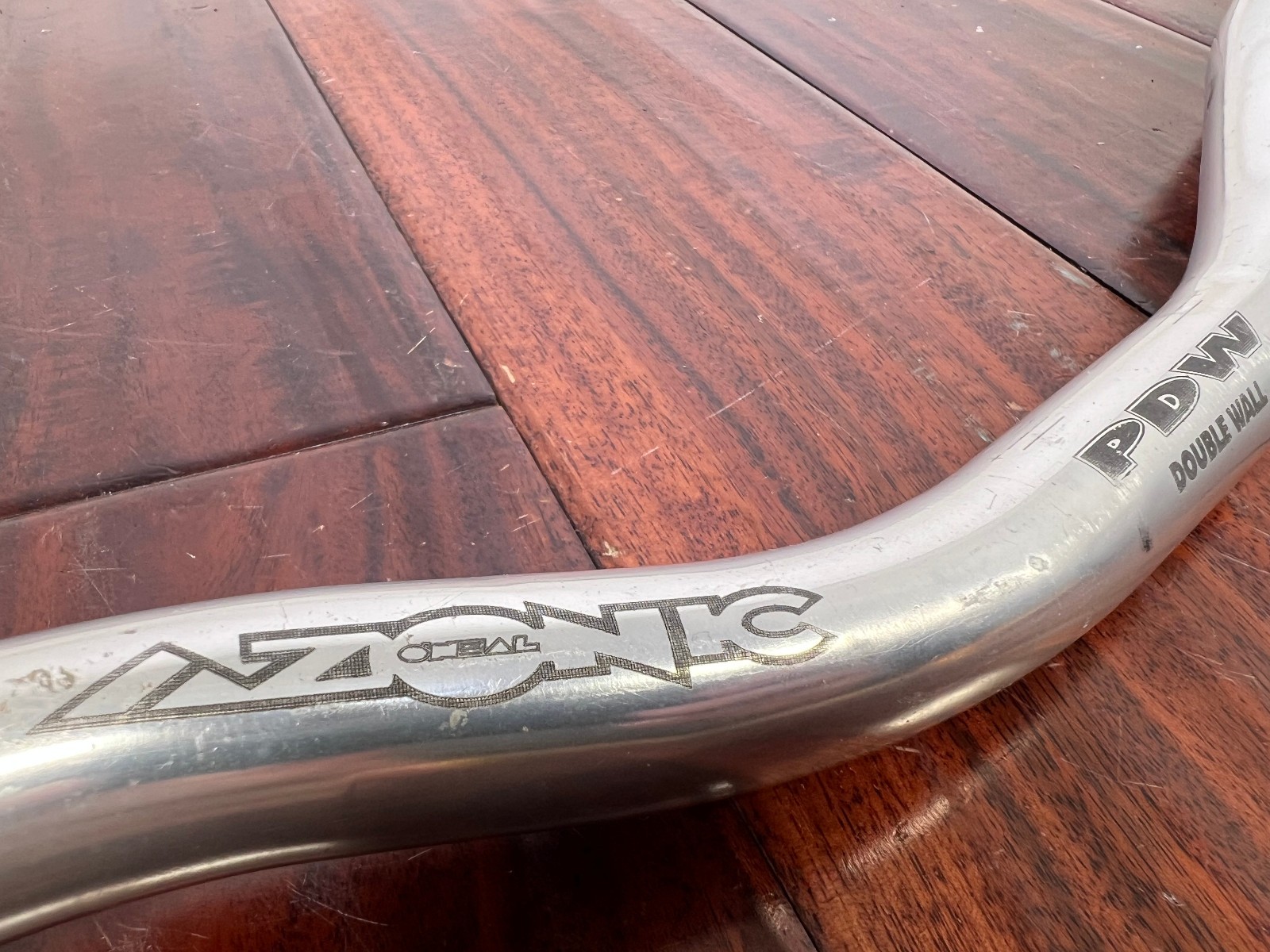 Vintage Azonic ONeal PDW Double Wall Riser Handlebar Silver 25.4 645mm Retro MTB