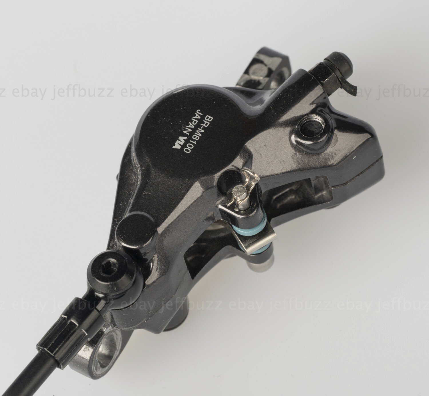 Shimano XT BR-M8100caliper BL-M8100 lever left front I-SPEC EV 820mm hose