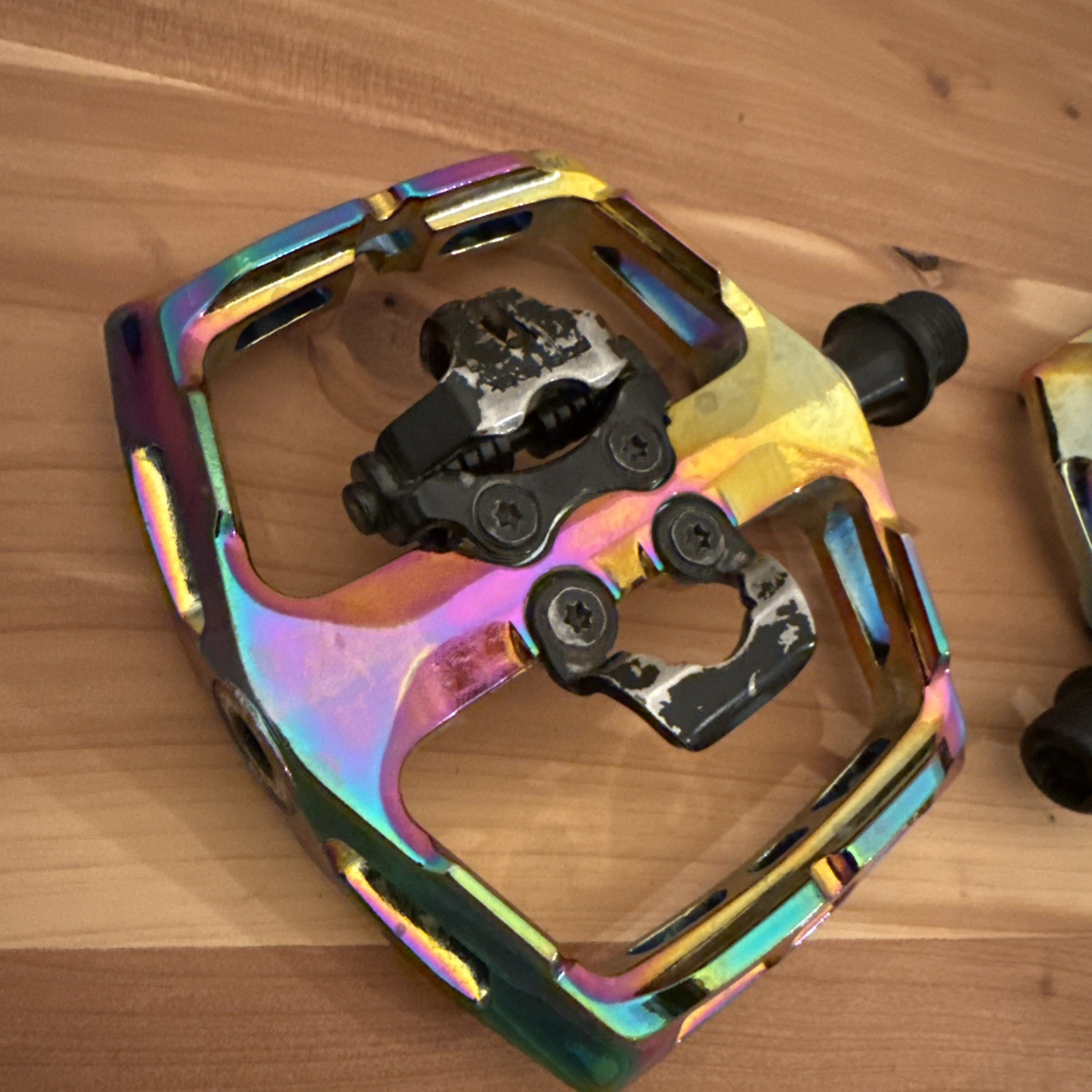 Xpedo Ambix Oil Slick Platform / Clipless Pedals SPD