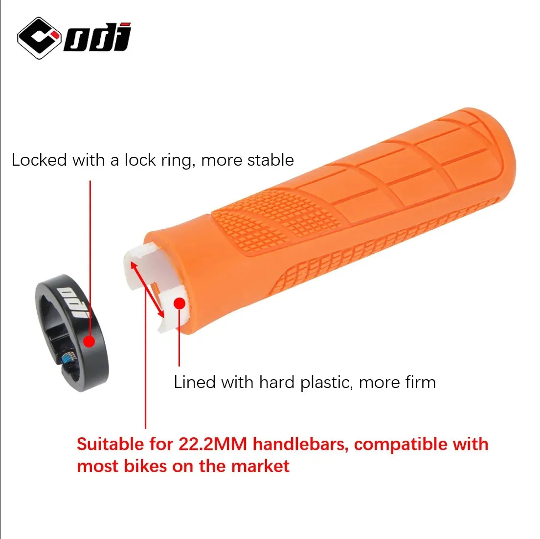 ODI Bicycle Grips MTB Lock-On Shockproof Bike Handlebar Cover Anti-Slip Mountain